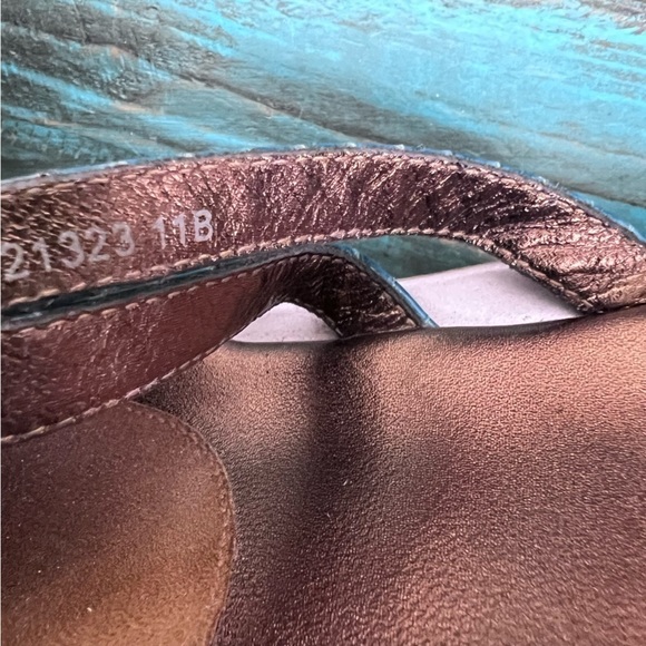 Cole Haan Nike Air Bronze & Blue Sandals Size 11 - Picture 14 of 15